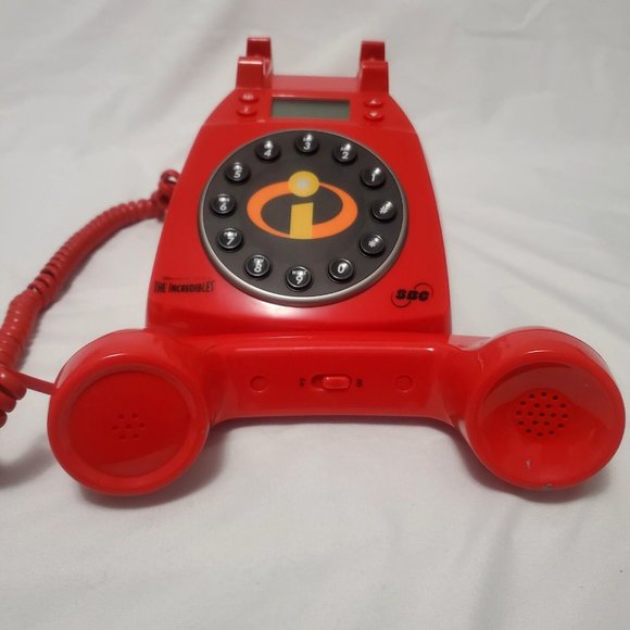 New!!! 2004 The Incredibles Disney Pixar SBC Red Collector's Phone! Vintage!!! - Picture 6 of 11